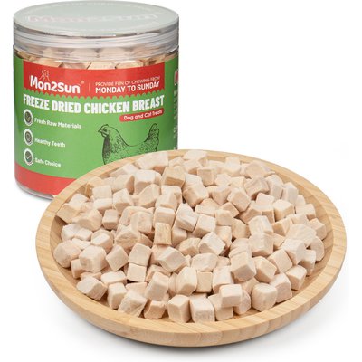 MON2SUN MON2SUN Single Ingredient Chicken Freeze-Dried Dog & Cat Treats, 3.5-oz jar