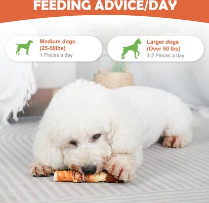 Show full view: MON2SUN Triple Flavor Chicken Liver Duck & Chicken Wrapped Rawhide Sticks 6-inch Dog Treats, 20 count slide 7 of 11