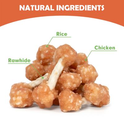 Show full view: MON2SUN Chicken Dumbbells with Rice 2.5-inch Dog Treats, 17 count slide 4 of 10