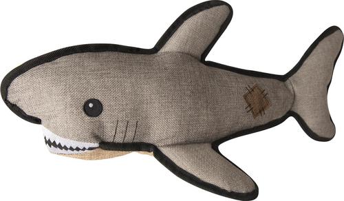 Show full view: Snugarooz Saul the Shark Rubber Spikey Ball Squeaky Dog Plush Toy slide 2 of 6
