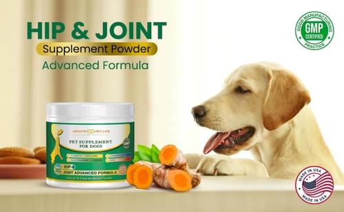 Show full view: Infinite Pet Life All-Natural Hip & Joint Powder Dog Supplement, 90 servings slide 9 of 10
