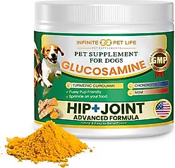 Infinite Pet Life All-Natural Hip & Joint Powder Dog Supplement, 90 servings