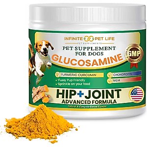 Infinite Pet Life All-Natural Hip & Joint Powder Dog Supplement, 90 servings
