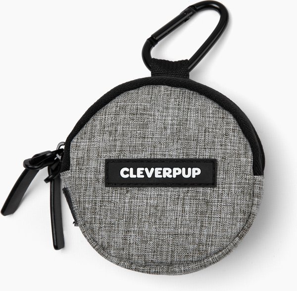 Show full view: Cleverpup Snackpack Double Insulated Dog Treat Pouch, Heather Grey slide 4 of 9