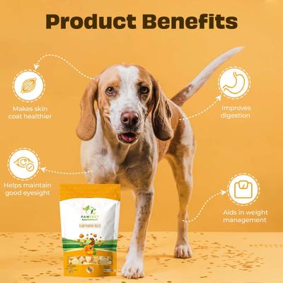 Show full view: Pawfect Nature's Munch Freeze-Dried Pumpkin All Natural Vegan Dog Training Treat, 0.71-oz bag slide 5 of 9