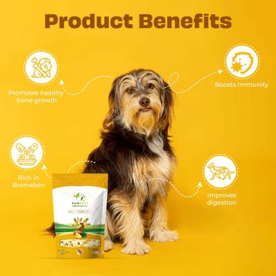 Show full view: Pawfect Nature's Munch Freeze-Dried Pineapple All Natural Vegan Dog Training Treat, 1.41-oz bag slide 5 of 9