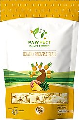 Pawfect Nature's Munch Freeze-Dried Pineapple All Natural Vegan Dog Training Treat, 1.41-oz bag