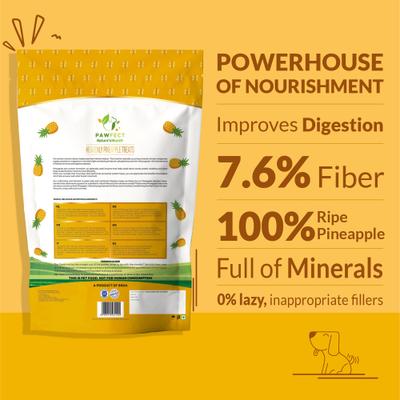 Show full view: Pawfect Nature's Munch Freeze-Dried Pineapple All Natural Vegan Dog Training Treat, 1.41-oz bag slide 3 of 9