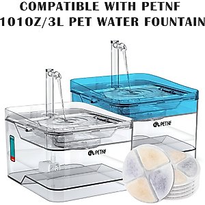 PetNF Cat Water Fountain Replacement Filters, 6 count