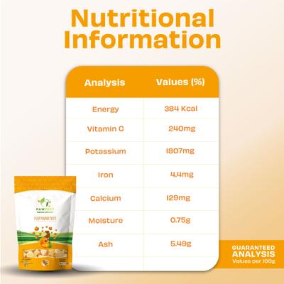 Show full view: Pawfect Nature's Munch Freeze-Dried Pumpkin All Natural Vegan Dog Training Treat, 0.71-oz bag slide 6 of 9