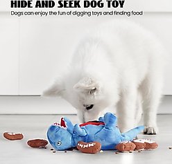 Nocciola 9 in 1 Dinosaur Squeaky Plush Dog Toy slide 2 of 7