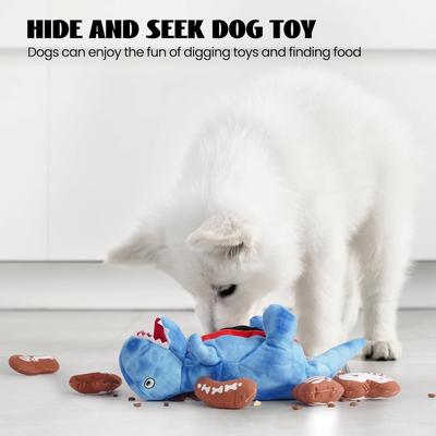 Show full view: Nocciola 9 in 1 Dinosaur Squeaky Plush Dog Toy slide 3 of 7