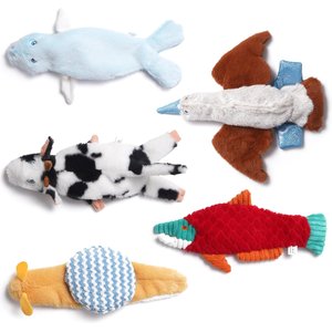 Nocciola Nature's Call Crinkle Plush Dog Toys, 5 count