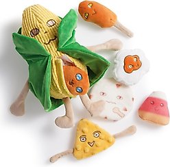 Nocciola 7-in-1 Mr.CORNelius Squeaky Plush Dog Toy