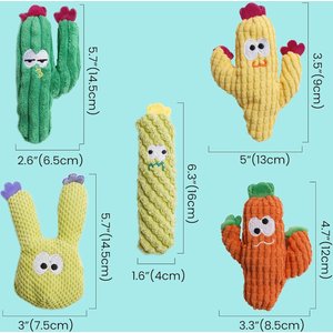 Pawsible Cactus Cat Toy Set with Catnip, 5 count