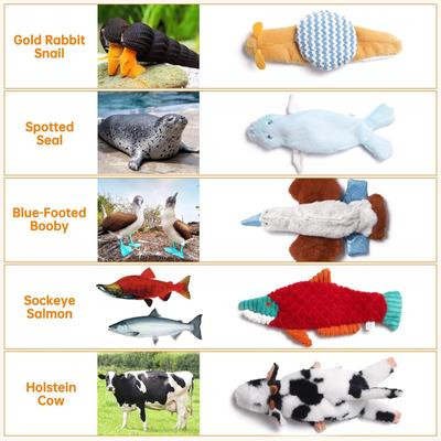 Show full view: Nocciola Nature's Call Crinkle Plush Dog Toys, 5 count slide 4 of 9