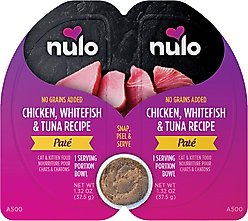 Nulo Chicken, Whitefish, & Tuna Recipe Grain-Free Pate Wet Cat & Kitten Food, 2.64-oz cup, case of 10 twinpack