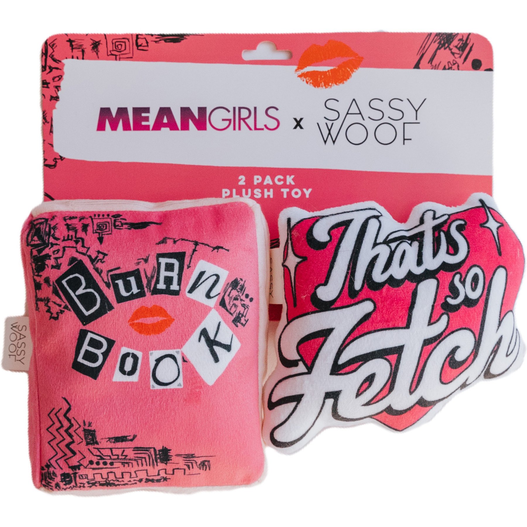 Sassy Woof Mean Girls Dog Toy, 2 count