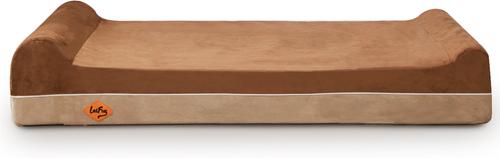 Show full view: LaiFug Double Pillow Dog Bed, Chocolate, Jumbo slide 8 of 9