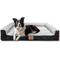 Show in main carousel: LaiFug Three-Sided Orthopedic Dog Bed, Black & Gray, Large slide 1 of 5