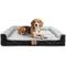 Show in main carousel: LaiFug Three-Sided Orthopedic Dog Bed, Black & Gray, Medium slide 1 of 5