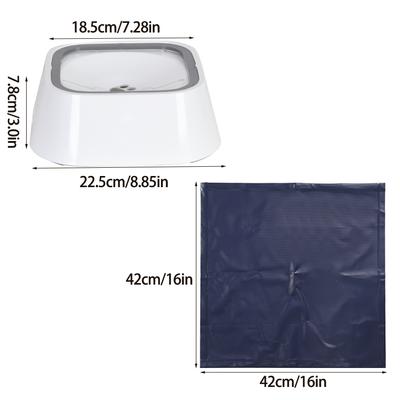 Show full view: BingoPaw Non-Slip Water Bowl with Waterproof Pad for Dogs & Cats slide 3 of 11