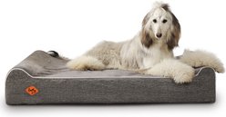 LaiFug Double Pillow Dog Bed, Grey, Jumbo