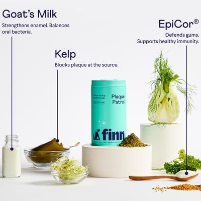 Show full view: Finn Plaque Patrol Dental Powder for Dogs, 6-oz tin slide 5 of 10