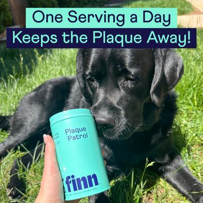 Show full view: Finn Plaque Patrol Dental Powder for Dogs, 6-oz tin slide 7 of 10