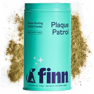 Finn Plaque Patrol Dental Powder for Dogs, 6-oz tin