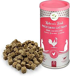 Pawfect Nature's Feast Chicken Liver Grain-Free All Natural Freeze-Dried Cat Training Treat, 1.76-oz canister