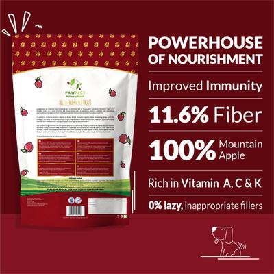 Show full view: Pawfect Nature's Munch Freeze-Dried Apple All Natural Vegan Dog Training Treat, 1.41-oz bag slide 3 of 9