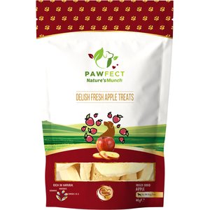 Pawfect Nature's Munch Freeze-Dried Apple All Natural Vegan Dog Training Treat, 1.41-oz bag