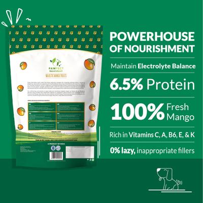 Show full view: Pawfect Nature's Munch Freeze-Dried Mango All Natural Vegan Dog Training Treat, 1.41-oz bag slide 3 of 9