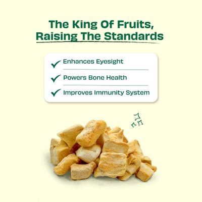 Show full view: Pawfect Nature's Munch Freeze-Dried Mango All Natural Vegan Dog Training Treat, 1.41-oz bag slide 4 of 9