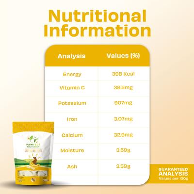 Show full view: Pawfect Nature's Munch Freeze-Dried Banana All Natural Vegan Dog Training Treat, 1.94-oz bag slide 7 of 9