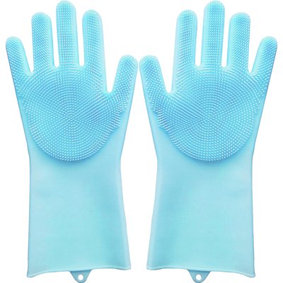 Pet Republique Pet Republique Grooming Gloves for Deshedding & Bathing, Ultra-Soft Silicone Bristles for Dogs & Cats, Medium