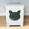 Show in main carousel: Zeus & Ruta Furniture Style Top Open Cat Litter Box Enclosure, Cat House, Cream White slide 5 of 6
