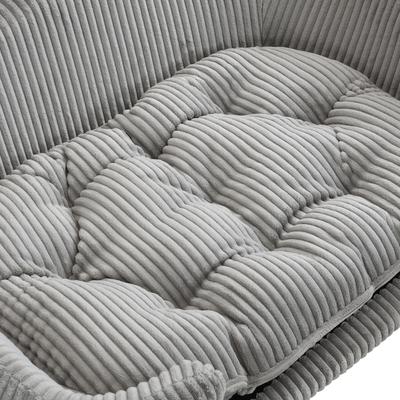 Show full view: Bencmate Corduroy Couch Elevated Dog & Cat Bed with Wood Legs, 30.25 x 21.75 x 14-in, Grey slide 5 of 9