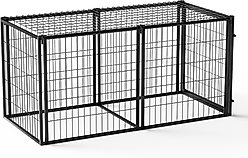 Zeus & Ruta Dog Crate, Black, 63 inch