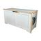 Show in main carousel: Zeus & Ruta Furniture Style Top Open Cat Litter Box Enclosure, Cat House, Cream White slide 6 of 6