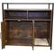 Show in main carousel: Zeus & Ruta Wooden Cat Litter Box Enclosure with Scratching Mat, Rustic Brown slide 3 of 6