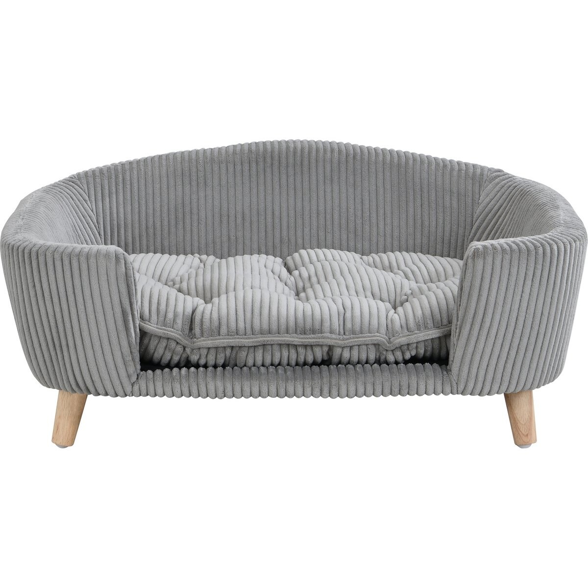 Zeus & Ruta Sofa Dog Bed, Gray