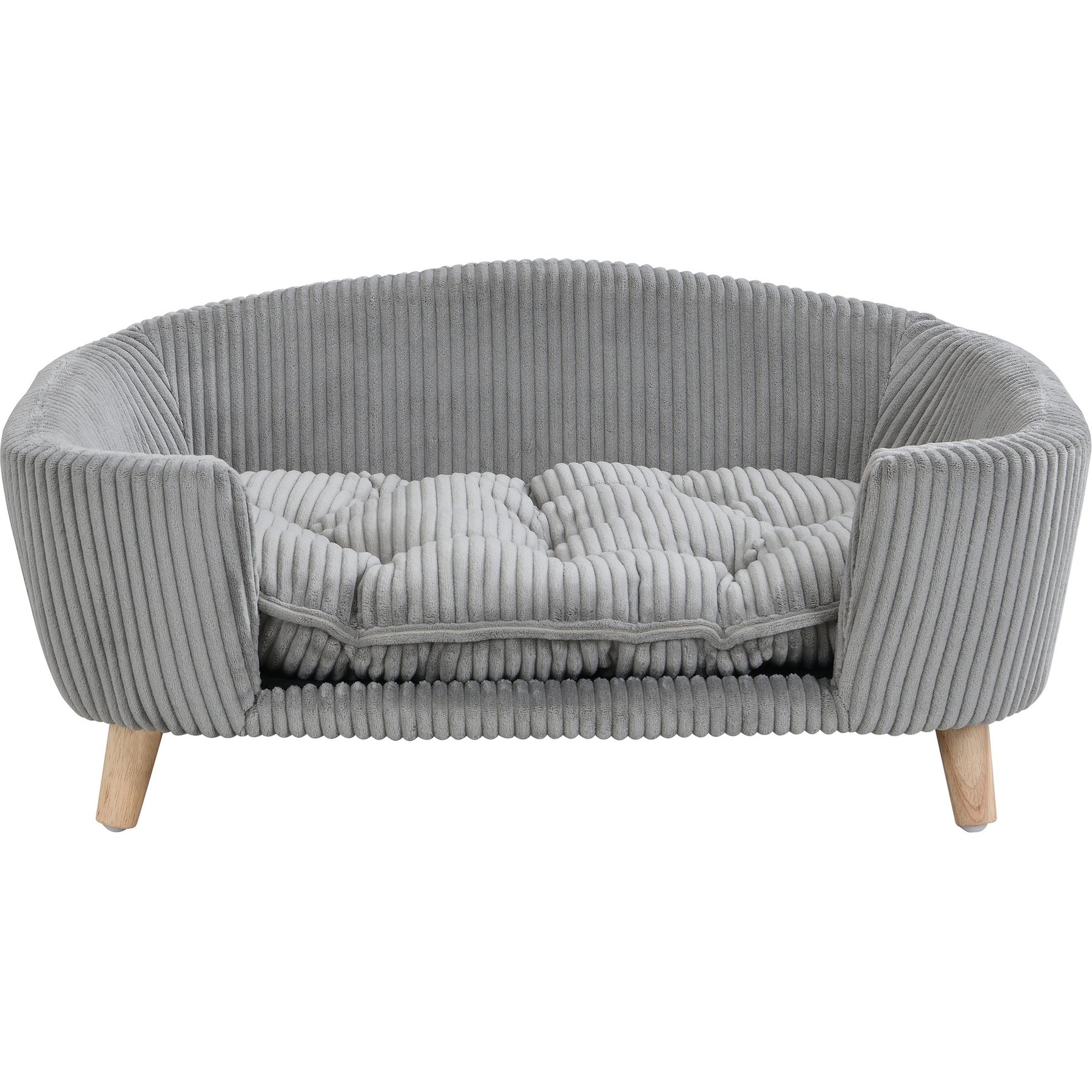 Zeus & Ruta Sofa Dog Bed, Gray
