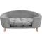 Show in main carousel: Bencmate Corduroy Couch Elevated Dog & Cat Bed with Wood Legs, 30.25 x 21.75 x 14-in, Grey slide 1 of 9