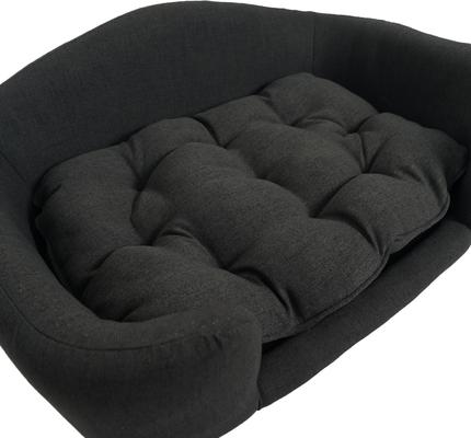 Show full view: Zeus & Ruta Sofa Dog Bed, Dark Gray slide 5 of 6