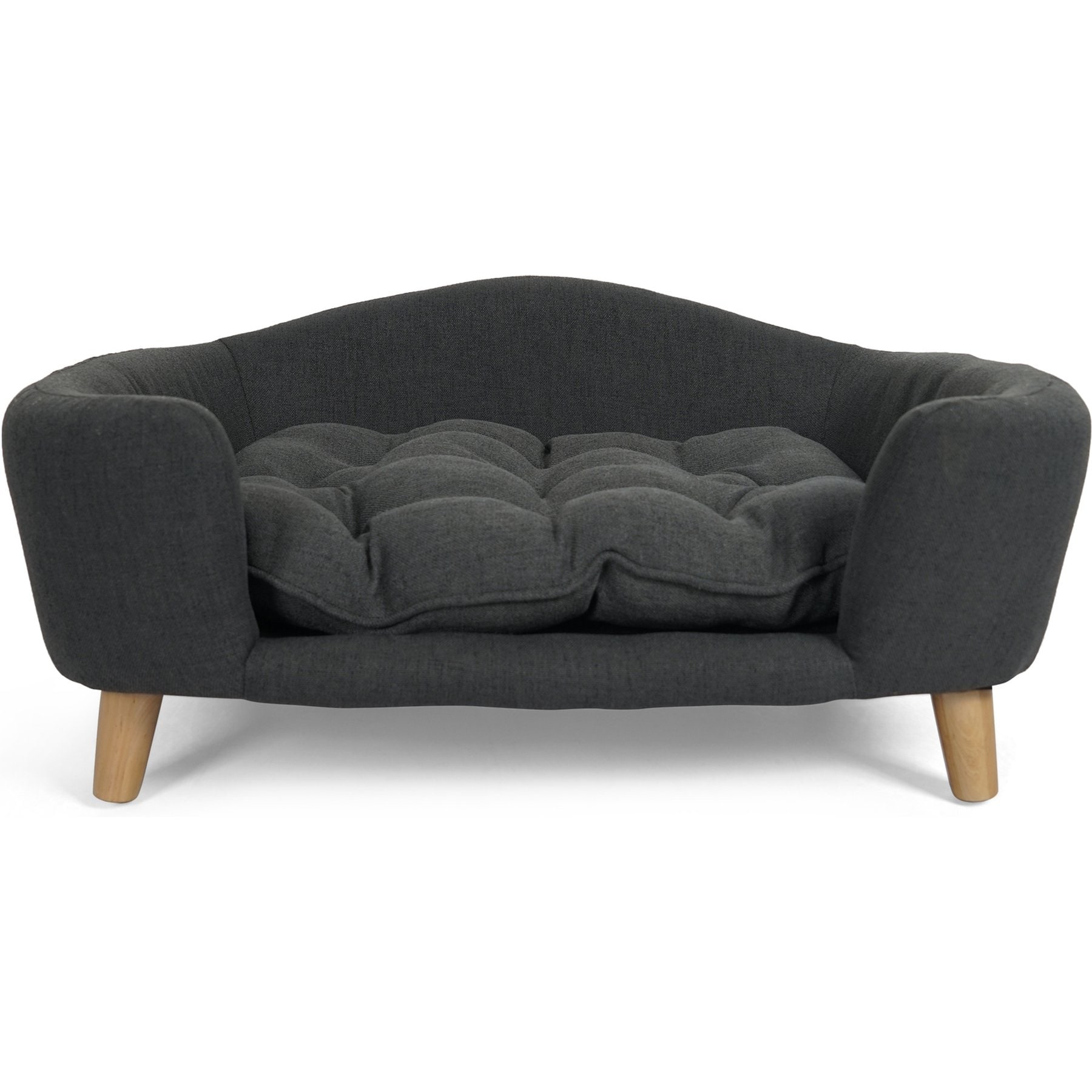 Zeus & Ruta Sofa Dog Bed, Dark Gray