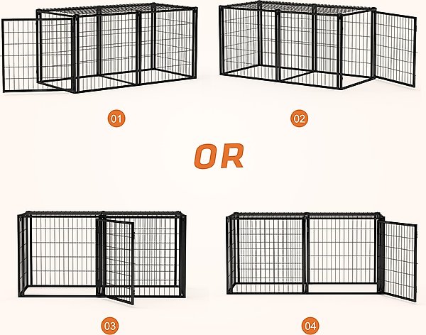 Show full view: Zeus & Ruta Dog Crate, Black, 63 inch slide 6 of 7