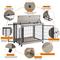 Show in main carousel: Zeus & Ruta Furntiure Style Side Table Double Door Dog Crate, Gray slide 5 of 6