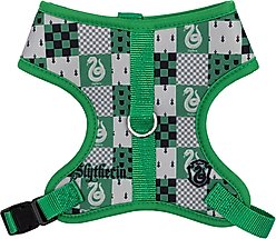 Buckle-Down The Wizarding World of Harry Potter Slytherin Checker Dog Harness, Medium: 17 to 21-in chest